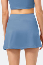 Load image into Gallery viewer, Crisscross Waist Side Slit Athletic Skort
