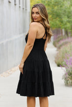 Load image into Gallery viewer, White Birch Full Size Metallic Crochet Lace Detail Midi Dress
