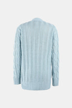 Load image into Gallery viewer, Cable-Knit Button Down V-Neck Cardigan
