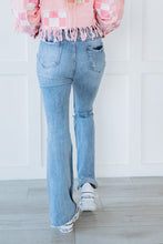 Load image into Gallery viewer, RISEN Carried Away Distressed Flare Leg Jeans
