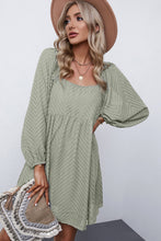 Load image into Gallery viewer, Textured Square Neck Mini Dress
