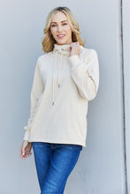 Load image into Gallery viewer, Kimberly C Drawstring High Neck Side Zipper Sweatshirt with Pockets
