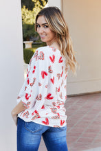 Load image into Gallery viewer, Heimish Full Size Leopard Heart Boat Neck Top
