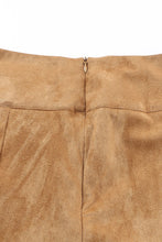 Load image into Gallery viewer, Fringe Hem Suede Skirt
