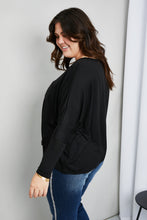 Load image into Gallery viewer, Zenana Full Size Round Neck Pocket Long Sleeve Top
