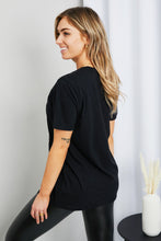 Load image into Gallery viewer, mineB Full Size Leopard Graphic Round Neck Tee
