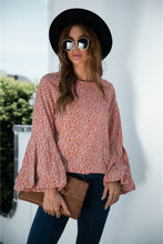 Load image into Gallery viewer, Ditsy Sleeve Long Bell Sleeve Blouse
