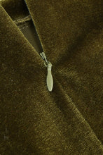 Load image into Gallery viewer, Ruched Tulip Hem Velvet Mini Dress
