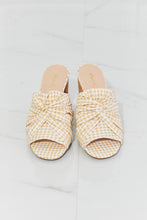 Load image into Gallery viewer, Qupid Freshly Picked Twist Peep Toe Block Heel Mule
