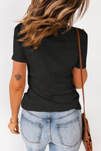 Load image into Gallery viewer, Strappy Ribbed Knit T-Shirt
