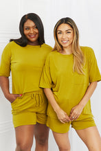 Load image into Gallery viewer, Zenana In The Moment Full Size Lounge Set in Olive Mustard
