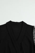 Load image into Gallery viewer, Mesh Sleeve Belted Jumpsuit
