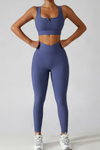 Load image into Gallery viewer, Crossover Waist Seamless Yoga Leggings

