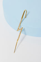 Load image into Gallery viewer, GNJ MANUFACTURING Rhinestone Lightning Cuff Earring
