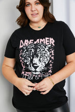 Load image into Gallery viewer, mineB Full Size Leopard Graphic Round Neck Tee
