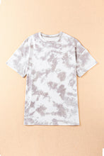 Load image into Gallery viewer, Tie-Dye Round Neck Short Sleeve Tunic Tee
