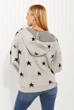 Load image into Gallery viewer, Heimish All of the Stars Full Size Star Hooded Sweater
