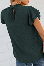 Load image into Gallery viewer, Layered Flutter Sleeve Smocked Blouse
