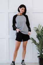 Load image into Gallery viewer, Doe &amp; Rae Small Town Full Size Run Waffle Knit Baseball Tee
