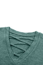 Load image into Gallery viewer, Strap Detail V-Neck Tee
