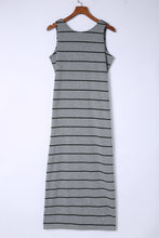 Load image into Gallery viewer, Striped Slit Sleeveless Maxi Dress
