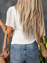 Load image into Gallery viewer, V Neck Flutter Sleeve Top
