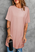 Load image into Gallery viewer, Round Neck Short Sleeve Tunic Tee
