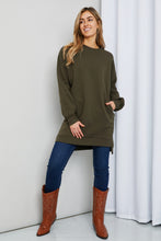 Load image into Gallery viewer, Zenana Full Size High-Low Drop Shoulder Sweatshirt
