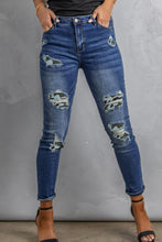 Load image into Gallery viewer, Patchwork Skinny Jeans with Pockets DIBS PATCHWORK

