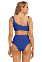 Load image into Gallery viewer, Tie-Waist Asymmetrical Neck Bikini Set
