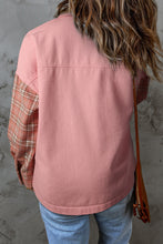 Load image into Gallery viewer, Plaid Raw Trim Shacket

