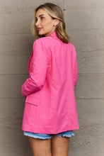 Load image into Gallery viewer, GeeGee Sunshine &amp; Smiles Solid Open Front Blazer
