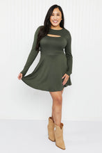 Load image into Gallery viewer, White Birch Wandering the Woods Full Size Mini Dress with Built-In Shorts
