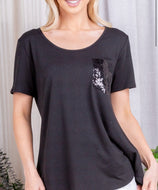 Little Sparkle in Black Top