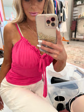 Load image into Gallery viewer, Miss Pleated Tank in Hot Pink | DIBS 074
