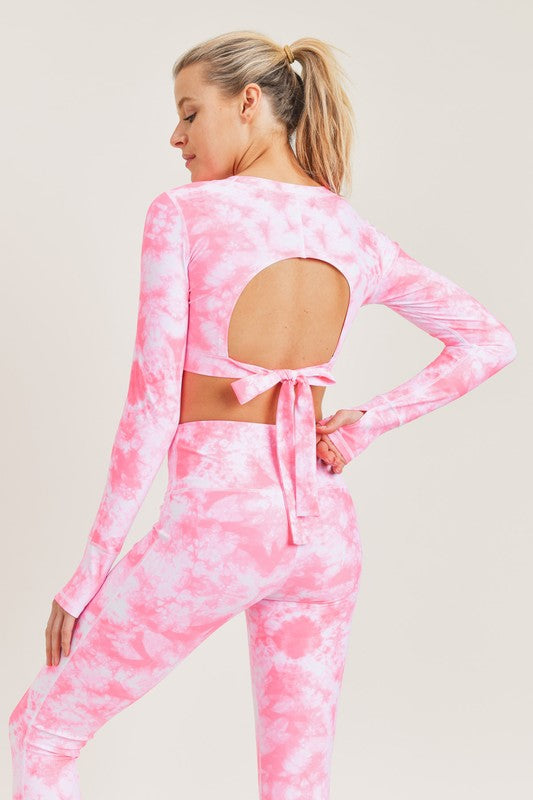 Neon Pink Top Tie Back | DIBS 407